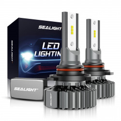 SEALIGHT® S1 9005/HB3 60W 6000K White IP67 LED Headlight Bulbs 2Pcs
