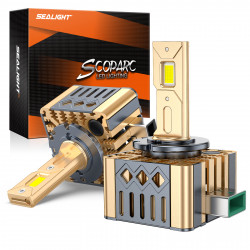 SEALIGHT® SD1 D3S/D3R Super Bright 6000K Cool White 240000LM 45W LED Headlight Bulbs IP68 2Pcs