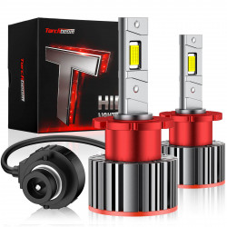 Torchbeam® D2S/D2R 6000K Cool White 22000LM 90W LED Headlight Bulbs IP68 2Pcs