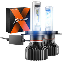 SEALIGHT® X1 H4/9003/HB2 100W 6000K White IP67 LED Headlight Bulbs 2Pcs