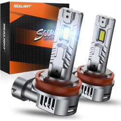 SEALIGHT® S2S H11/H9/H8/H16 70W 6500K White IP68 LED Headlight Bulbs 2Pcs