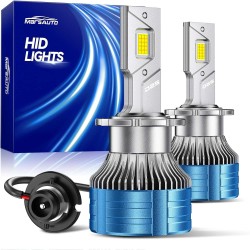 Marsauto® D2S 30,000LM 6000K White LED Headlight Bulbs IP68 2Pcs
