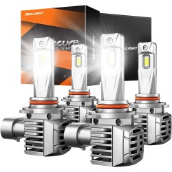 SEALIGHT® S7 9005/HB3 9006/HB4 200W 6500K White IP68 LED Headlight Bulbs 2 Pairs