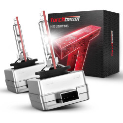 Torchbeam® D1S/D1R Super Bright 6000K Cool White 7600LM 70W Xenon HID Headlight Bulbs IP68 2Pcs