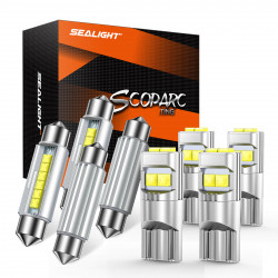 SEALIGHT® Advanced Interior Pro Kit: T10-194 & 41mm Festoon (4+4Pcs)