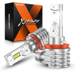 SEALIGHT® XF4 H11/H16/H8/H9 LED Fog Light Bulbs 6000K White 40W 16000LM IP68 2PCS