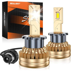 SEALIGHT® SD1 D4S/D4R Super Bright 6000K Cool White 240000LM 50W LED Headlight Bulbs IP68 2Pcs