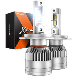 SEALIGHT® X3S 9003/H4/HB2 100W 6500K White IP67 LED Headlight Bulbs 2Pcs