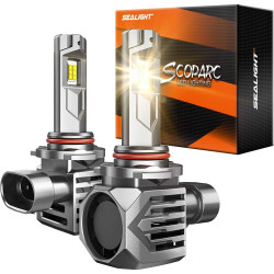 SEALIGHT® S7S 9005/HB3 130W 4500K Warm White IP68 LED Headlight Bulbs 2Pcs