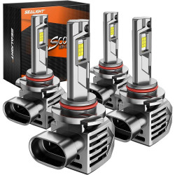 SEALIGHT® S7S 9005/HB3 9006/HB4 260W 6500K White IP68 LED Headlight Bulbs 2Pairs