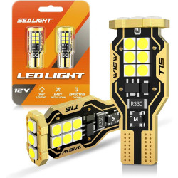 SEALIGHT® Aether T15/921/912/W16W LED Backup Reverse Light Dome/Map/Trunk Light Bulbs 8W 2000LM 6000K White 2PCS