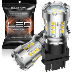 SEALIGHT® XL01 3157/3156/3057/T25 LED Backup Reverse Light Brake Tail Light Bulbs 6W 3000LM 6000K White 2PCS