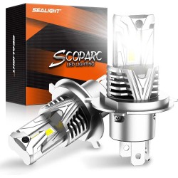 SEALIGHT® S7 9003/H4 100W 6500K White IP68 LED Headlight Bulbs 2Pcs