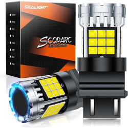 SEALIGHT® SLJ4 3157/3156/3057/T25 LED Backup Reverse Brake Tail Light Bulbs 36W 3600LM 6000K White 2Pcs