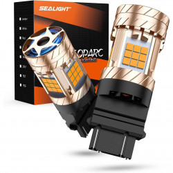 SEALIGHT® SLJ3 3157/3156/3057/T25 LED Brake Tail Light Turn Signal Light Bulbs 30W 3200LM 2700K Amber Yellow 2PCS