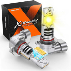 SEALIGHT® XF5 H10/9145/9140 LED Fog Light Bulbs 3500K Yellow 40W 18000LM IP68 2PCS