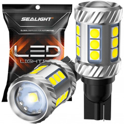 SEALIGHT® SLJ2 T15/921/912/W16W LED Backup Reverse Light Dome/Map/Trunk Light Bulbs 8W 1500LM 6000K White 2PCS