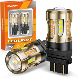 SEALIGHT® Nexus 3157/3156/3057 LED Turn Signal Lights Bulbs and DRL Bulbs 20W 2600LM Amber/White Switchback 2PCS