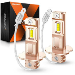 SEALIGHT® XF3A H3/H3ll LED Fog Light Bulbs 6500K White 30W 10000LM IP68 2PCS