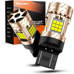 SEALIGHT® SLJ3 7443/7440/T20/W21W LED Backup Reverse Brake Tail Light Turn Signal Light Bulbs 30W 3200LM 6500K White 2PCS