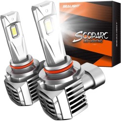 SEALIGHT® S7 9006/HB4 100W 6500K White IP68 LED Headlight Bulbs 2Pcs