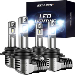 SEALIGHT® S2 9005/HB3 9006/HB4 60W 6500K White LED Headlight Bulbs 2 Pairs