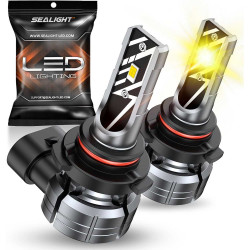 SEALIGHT® F1A H10/9145/9140 LED Fog Light Bulbs 3000K Yellow 30W 10000LM IP68 2PCS