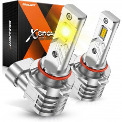SEALIGHT® XF4 H10/9145/9140 LED Fog Light Bulbs 3000K Yellow 40W 16000LM IP68 2PCS