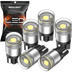 SEALIGHT® SLJ2 T10/194/168/W5W LED License Plate Light Dome/Map/Trunk Light Bulbs 5W 1200LM 6000K White 6PCS