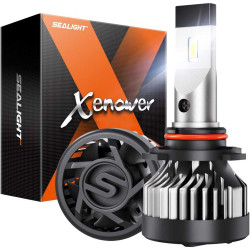 SEALIGHT® X2 9012/HIR2 150W 6500K White IP67 LED Headlight Bulbs 2Pcs