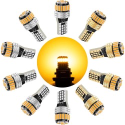 SEALIGHT® Aurora T10/194/168/W5W LED License Plate Light Dome/Map/Trunk Light Bulbs 2400LM 2000K Amber 10PCS