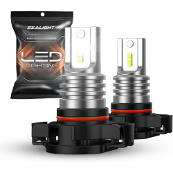 SEALIGHT® F2S 5202/5201 LED Fog Light Bulbs 6500K White 20W 6000LM IP68 2PCS