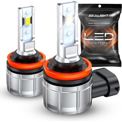 SEALIGHT® F4 H11/H16/H8/H9 LED Fog Light Bulbs 6500K White 30W 9000LM IP68 2PCS