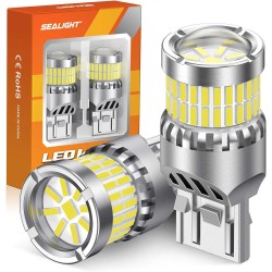 SEALIGHT® Photon 7443/7440/T20/W21W LED Backup Reverse Light Brake Tail Light Turn Signal Light Bulbs 13.2W 1425LM White 2PCS