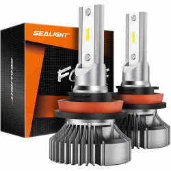 SEALIGHT® F3 H11/H16/H8/H9 LED Fog Light Bulbs 6000K White 20W 6000LM IP67 2PCS