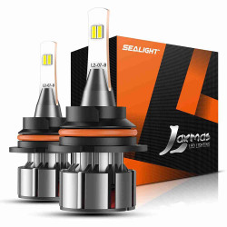 SEALIGHT® L2 9007 HB5 100W 6000K White IP67 LED Headlight Bulbs 2PCS