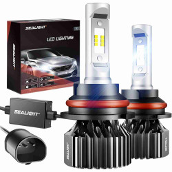 SEALIGHT® X1 9007/HB5 100W 6000K White IP67 LED Headlight Bulbs 2Pcs