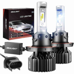 SEALIGHT® X1 H13/9008 100W 6000K White IP67 LED Headlight Bulbs 2Pcs