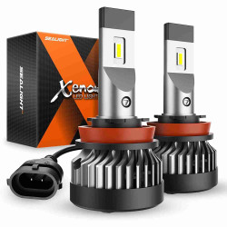 SEALIGHT® XF2 H11/H16/H8/H9 LED Fog Light Bulbs 6500K White 50W 10000LM IP67 2PCS