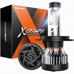 SEALIGHT® X2 H4/9003/HB2 100W 6500K White IP67 LED Headlight Bulbs 2Pcs