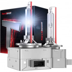 Torchbeam® D1S/D1R 8000K Ice Blue 7600LM 70W Xenon HID Headlight Bulbs IP68 2Pcs